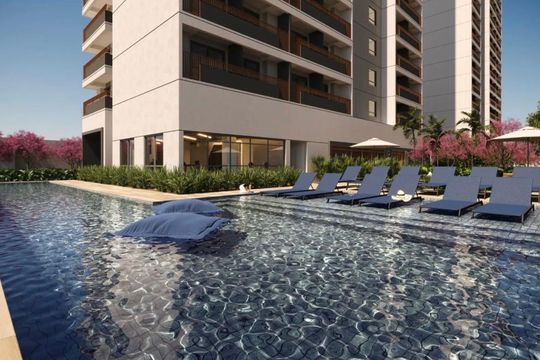 Piscina de kitnet/studio à venda com 1 quarto, 25m² em Pinheiros, São Paulo