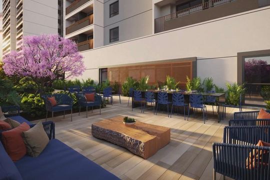 Área comum de kitnet/studio à venda com 1 quarto, 25m² em Pinheiros, São Paulo
