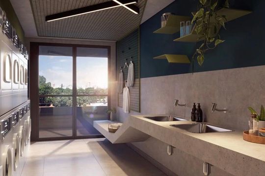 Lavanderia de kitnet/studio à venda com 1 quarto, 25m² em Pinheiros, São Paulo
