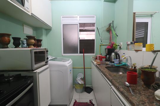 Cozinha de apartamento à venda com 2 quartos, 47m² em Canudos, Novo Hamburgo