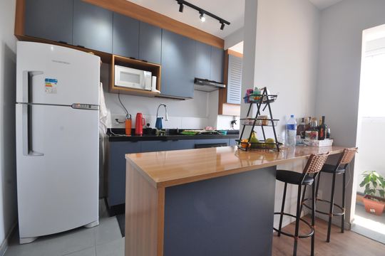 Cozinha de apartamento à venda com 2 quartos, 43m² em Vila Guilherme, São Paulo