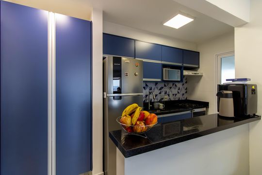 Cozinha de apartamento à venda com 2 quartos, 54m² em Vila Galvão, Guarulhos