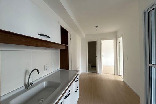 Cozinha de apartamento para alugar com 2 quartos, 34m² em Vila Pereira Barreto, São Paulo