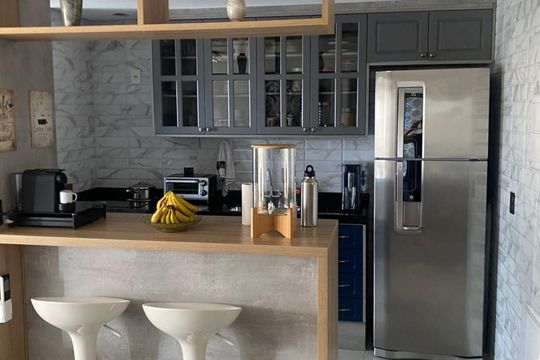 Cozinha de apartamento à venda com 2 quartos, 81m² em Bethaville I, Barueri