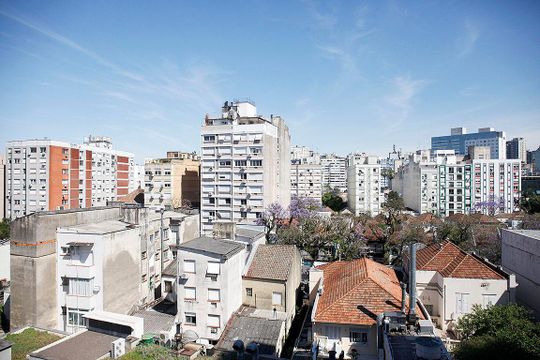 Área Comum - Terraço Vista de apartamento para alugar com 1 quarto, 72m² em Centro Histórico, Porto Alegre