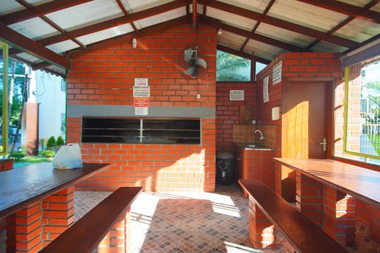 Área comum - Churrasqueira de apartamento para alugar com 2 quartos, 41m² em Canudos, Novo Hamburgo