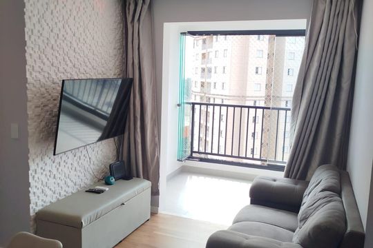 Sala de apartamento à venda com 2 quartos, 49m² em Vila Yolanda, Osasco