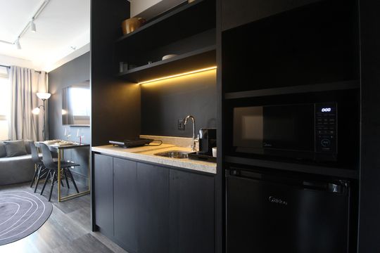 Studio de kitnet/studio para alugar com 1 quarto, 31m² em Indianópolis, São Paulo