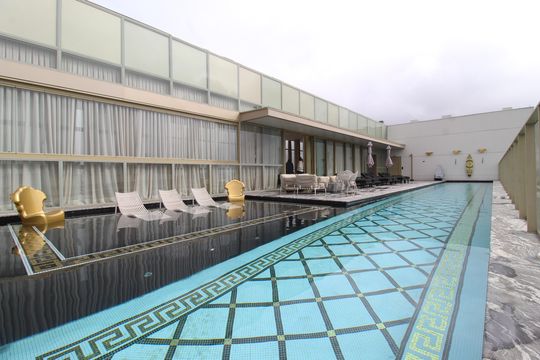 Área Comum - Piscina de kitnet/studio para alugar com 1 quarto, 31m² em Indianópolis, São Paulo