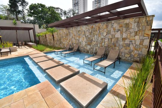 Área comum - Piscina de apartamento à venda com 3 quartos, 120m² em Taquaral, Campinas