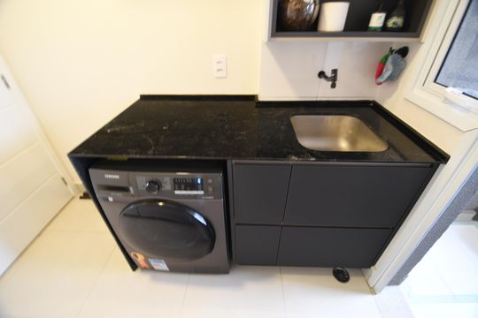 Área de Serviço de apartamento à venda com 3 quartos, 120m² em Taquaral, Campinas