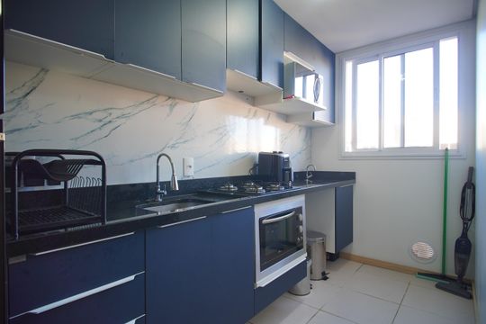 Cozinha de apartamento à venda com 2 quartos, 47m² em Santo Afonso, Novo Hamburgo