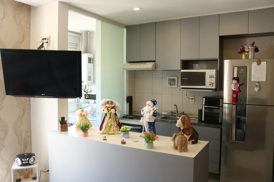 Cozinha de apartamento à venda com 1 quarto, 50m² em Pompeia, São Paulo