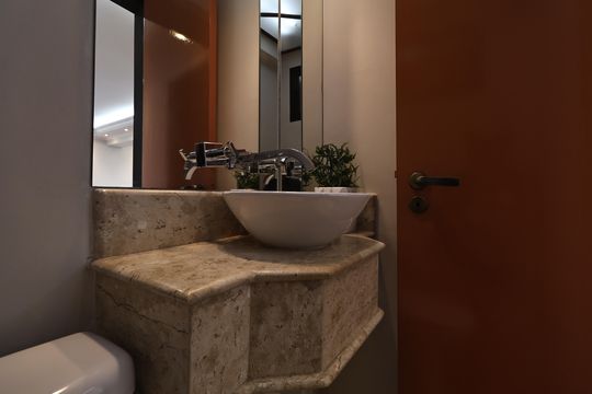 Lavabo de apartamento à venda com 2 quartos, 138m² em Jardim, Santo André