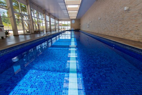 ÁREA COMUM  - PISCINA AQUECIDA de apartamento à venda com 4 quartos, 137m² em Parque dos Pomares, Campinas