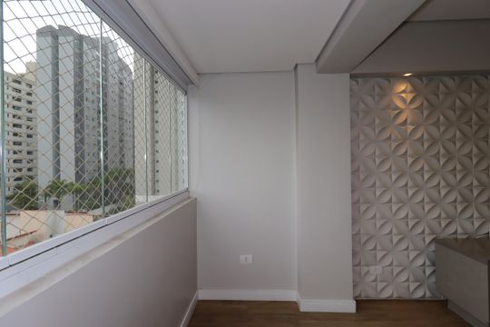 Varanda da Sala de apartamento para alugar com 2 quartos, 105m² em Vila Gilda, Santo André