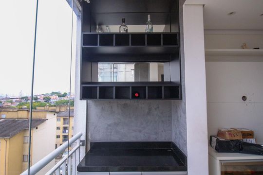 Varanda da Sala de apartamento à venda com 2 quartos, 46m² em Jardim Guairaca, São Paulo