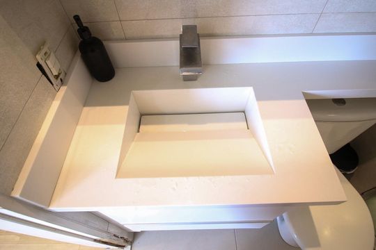 Banheiro de apartamento à venda com 2 quartos, 46m² em Jardim Guairaca, São Paulo