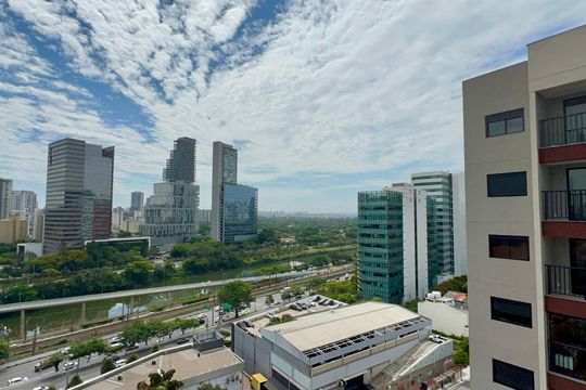 Vista da Varanda de kitnet/studio à venda com 1 quarto, 26m² em Pinheiros, São Paulo