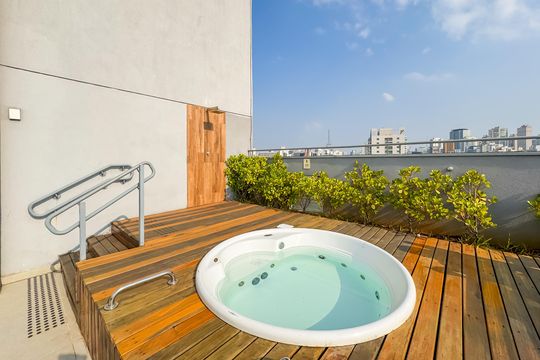 Spa - Hidromassagem  de kitnet/studio à venda com 1 quarto, 28m² em Liberdade, São Paulo