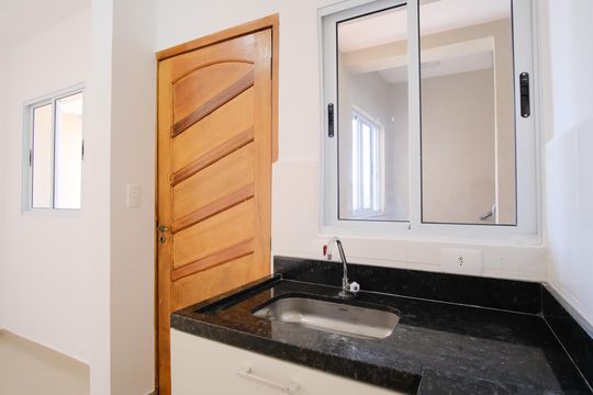 Cozinha de apartamento à venda com 1 quarto, 30m² em Vila Centenario, São Paulo