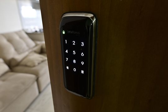 Sala de apartamento para alugar com 1 quarto, 52m² em Jardim Goiás, Goiânia