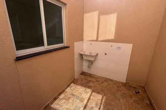Área de Serviço de apartamento à venda com 2 quartos, 52m² em Vila Mazzei, Santo André