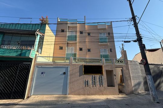 Fachada de apartamento à venda com 2 quartos, 52m² em Vila Mazzei, Santo André