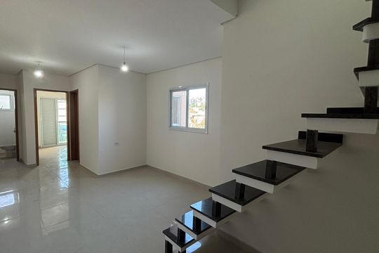 Sala - Sala de Jantar de apartamento à venda com 3 quartos, 90m² em Vila Mazzei, Santo André