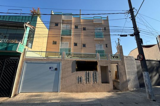 Fachada de apartamento à venda com 3 quartos, 90m² em Vila Mazzei, Santo André