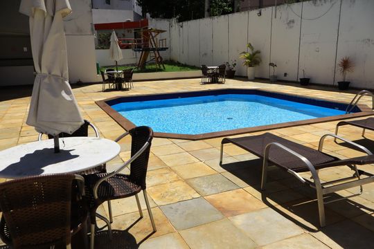 Área comum - Piscina de apartamento para alugar com 3 quartos, 133m² em Brotas, Salvador