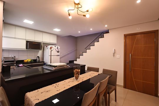Cozinha de apartamento à venda com 3 quartos, 170m² em Santa Maria, Santo André