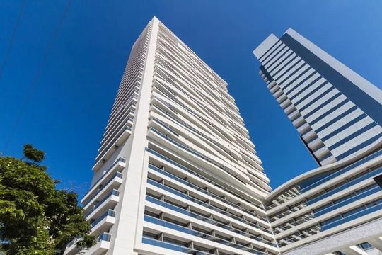 Fachada do Prédio de apartamento para alugar com 1 quarto, 59m² em Santo Amaro, São Paulo