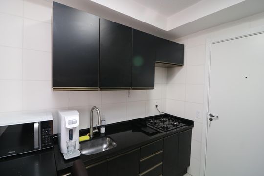 Cozinha de apartamento à venda com 1 quarto, 29m² em Vila Ema, São Paulo