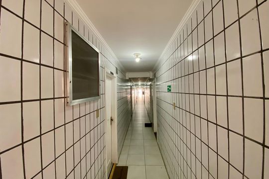 Área comum de kitnet/studio para alugar com 1 quarto, 32m² em Boqueirão, Praia Grande