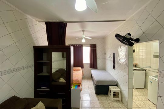 Studio de kitnet/studio para alugar com 1 quarto, 32m² em Boqueirão, Praia Grande