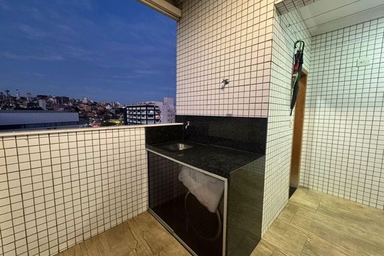 Espaço Gourmet de apartamento à venda com 3 quartos, 180m² em Inconfidentes, Contagem