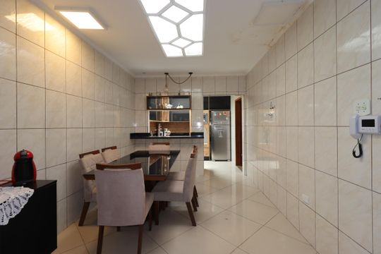 Sala de Jantar de casa à venda com 2 quartos, 270m² em Jardim Itapoan, Santo André