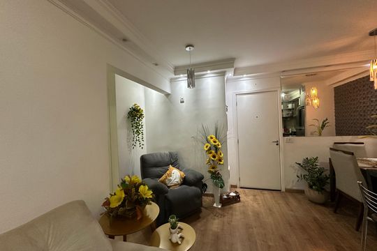 Sala de apartamento à venda com 2 quartos, 57m² em Bethaville I, Barueri