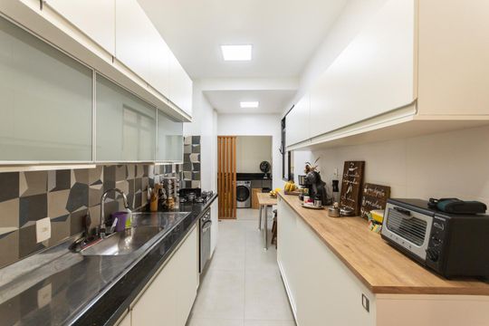 Cozinha de apartamento à venda com 3 quartos, 100m² em Tijuca, Rio de Janeiro