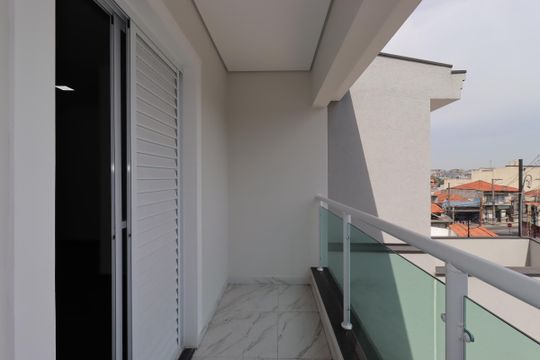Varanda da Suíte 3 de casa à venda com 3 quartos, 131m² em Parque Oratório, Santo André
