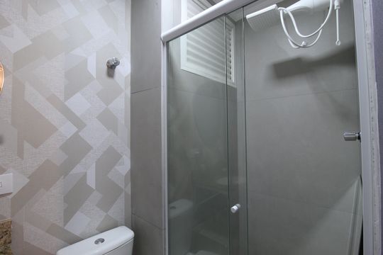 Banheiro da Suíte de apartamento à venda com 3 quartos, 76m² em Vila Olímpia, São Paulo