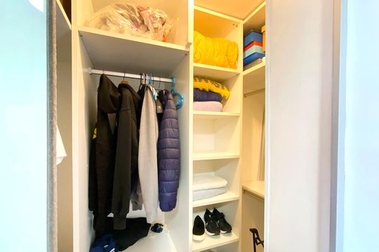 Closet da suíte 2 de apartamento à venda com 4 quartos, 130m² em Funcionários, Belo Horizonte