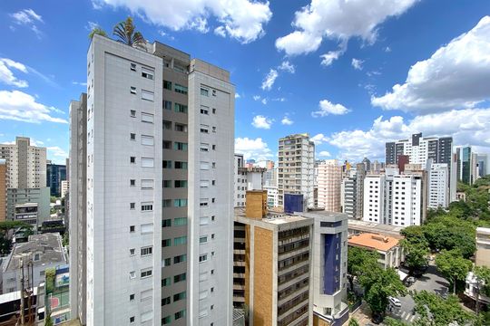 Vista da Suite 1 de apartamento à venda com 4 quartos, 130m² em Funcionários, Belo Horizonte