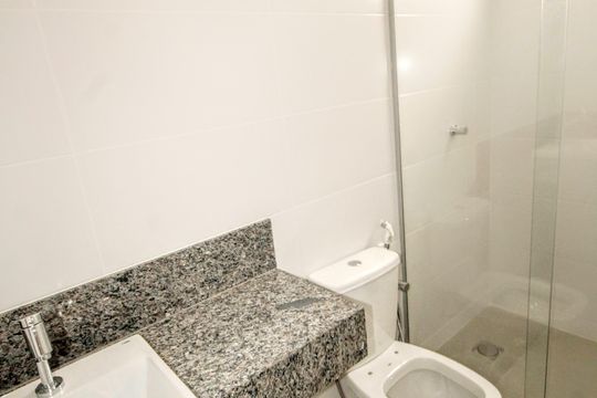 banheiro 1 de apartamento à venda com 2 quartos, 146m² em Alto Barroca, Belo Horizonte