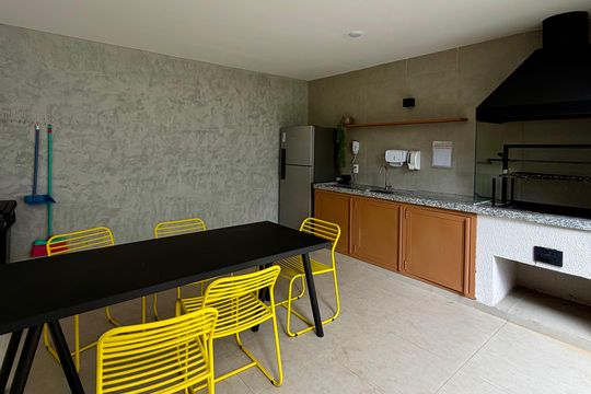 Área comum - Churrasqueira de apartamento à venda com 1 quarto, 24m² em Vila Lageado, São Paulo