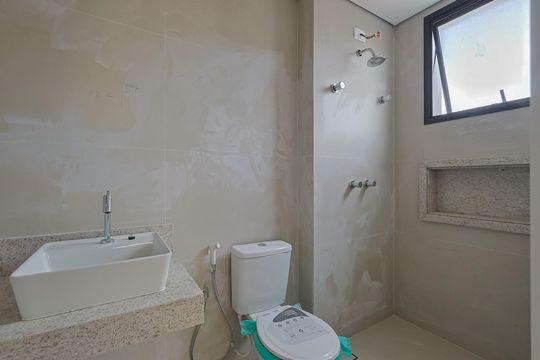 Banheiro da Suíte de apartamento à venda com 3 quartos, 88m² em Cidade Nova, Belo Horizonte