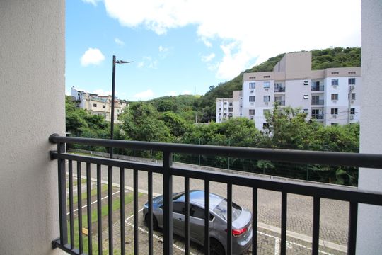 Varanda de apartamento à venda com 2 quartos, 46m² em Taquara, Rio de Janeiro
