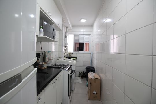 Cozinha de apartamento à venda com 2 quartos, 46m² em Taquara, Rio de Janeiro