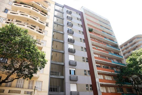 Fachada de kitnet/studio à venda com 1 quarto, 19m² em Centro Histórico, Porto Alegre